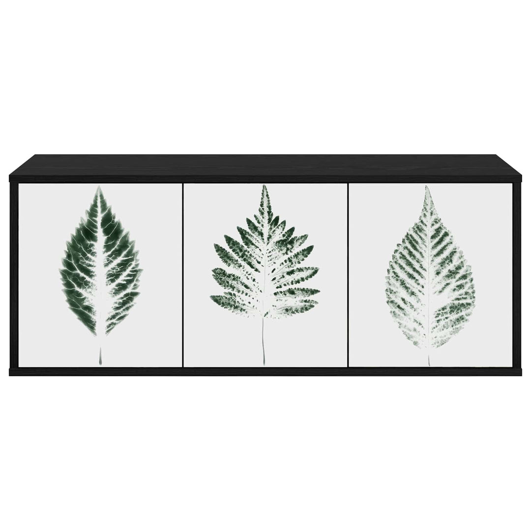 Væghængt TV Skab HANAU 102 x 33 x 40 cm Sort eg Konstrueret træ