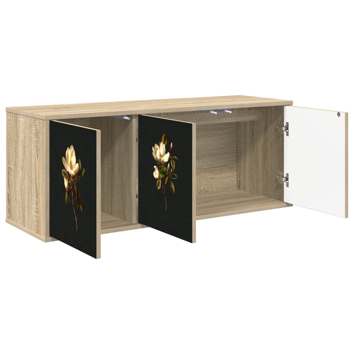 Væghængt TV Skab BREMEN 102 x 33 x 40 cm Sonoma-eg