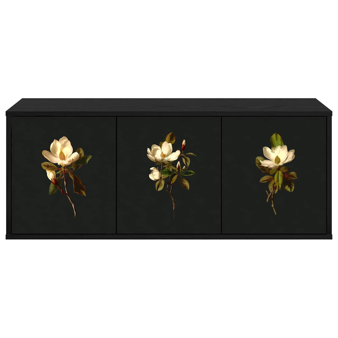 Væghængt TV Skab BREMEN 102 x 33 x 40 cm Sort eg