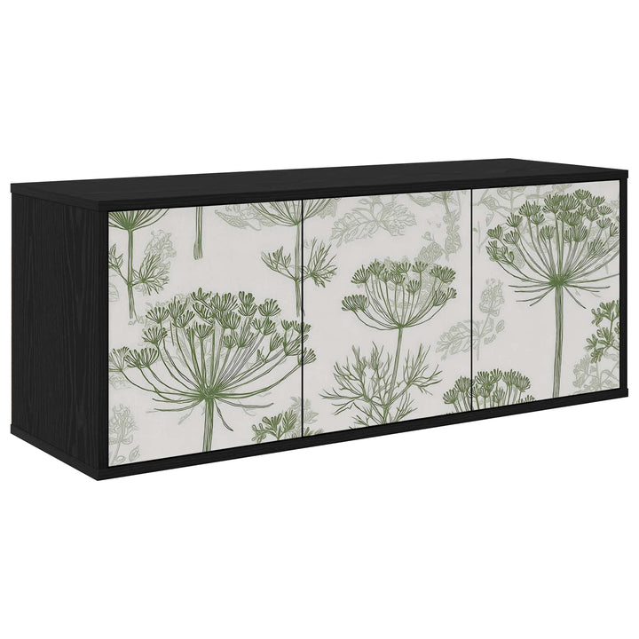 Væghængt TV Skab GOTHA 102 x 33 x 40 cm Sort eg Konstrueret træ