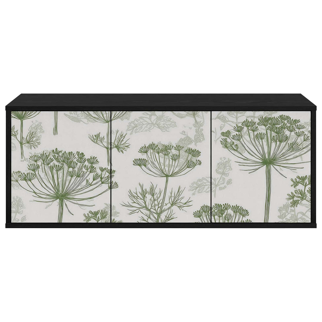 Væghængt TV Skab GOTHA 102 x 33 x 40 cm Sort eg Konstrueret træ