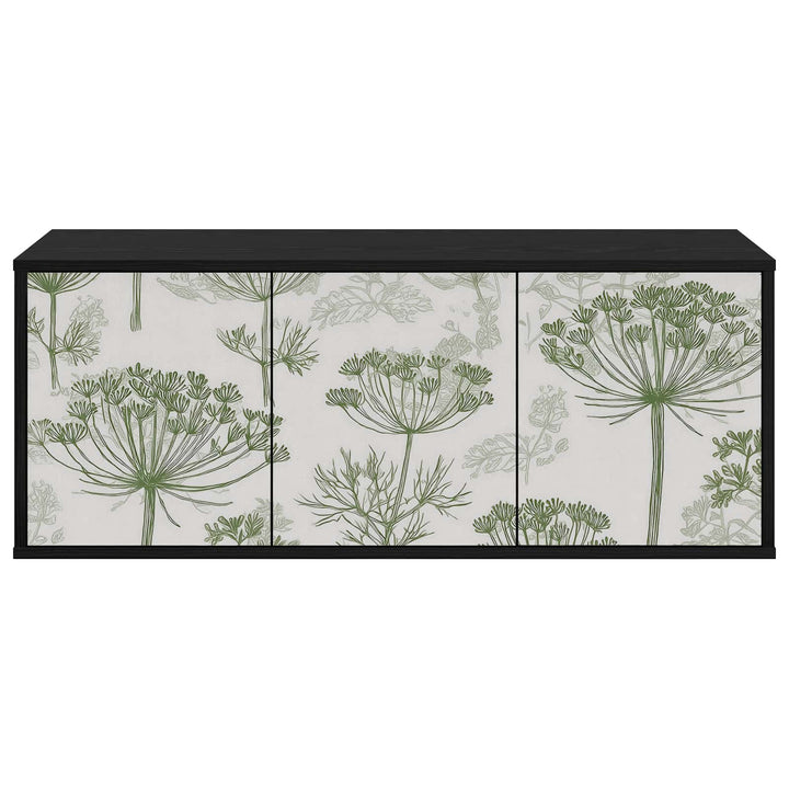 Væghængt TV Skab GOTHA 102 x 33 x 40 cm Sort eg Konstrueret træ