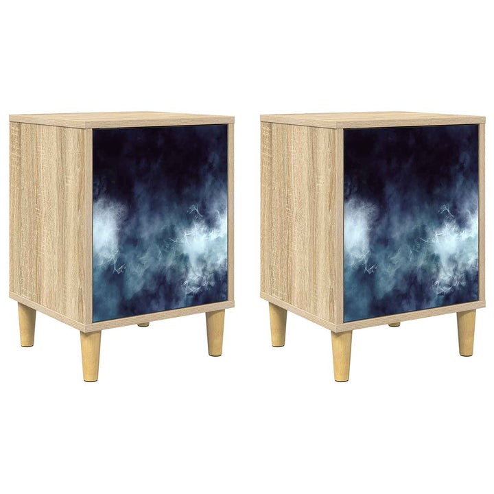 Natskab RAALTE 2 stk. Sonoma-eg 36 x 33 x 50 cm Konstrueret træ