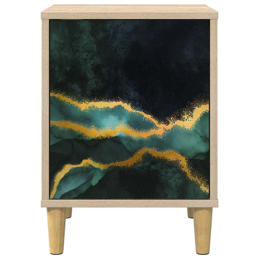 Natskab WIJHE 2 stk. Sonoma-eg 36 x 33 x 50 cm Konstrueret træ