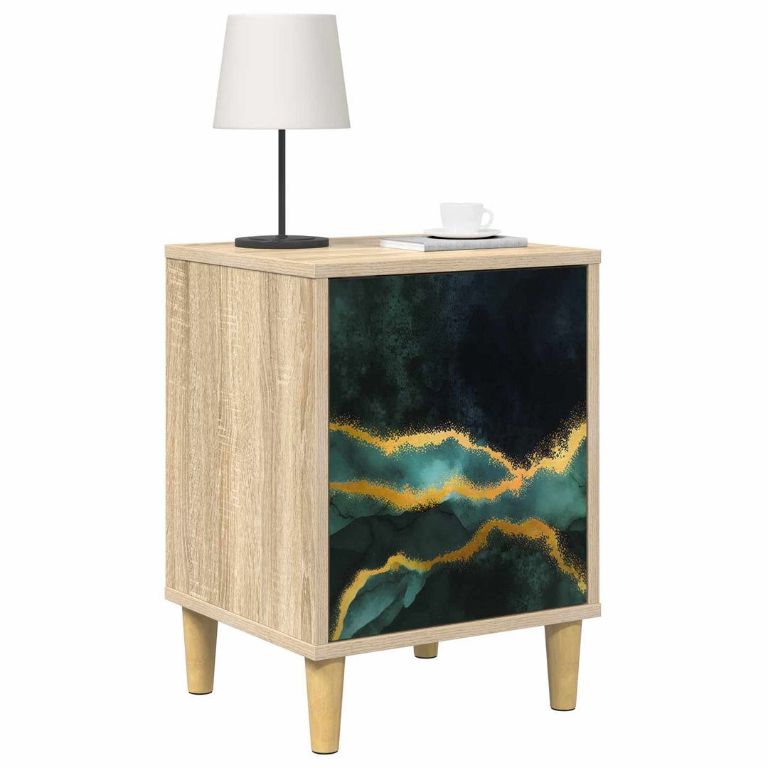 Natskab WIJHE 2 stk. Sonoma-eg 36 x 33 x 50 cm Konstrueret træ