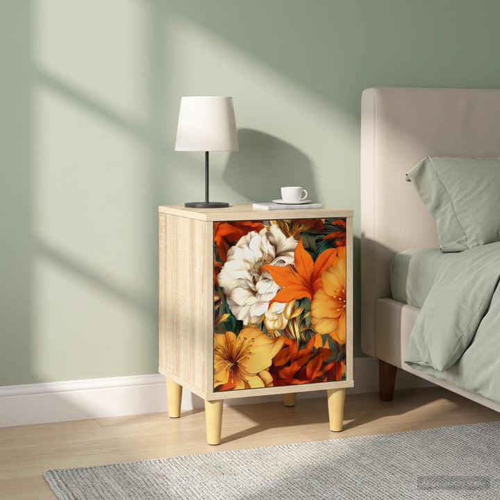 Natskab GENNEP 2 stk. Sonoma-eg 36 x 33 x 50 cm Konstrueret træ