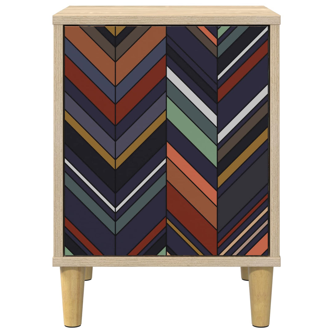 Natskab OMMEN 2 stk. Sonoma-eg 36 x 33 x 50 cm Konstrueret træ