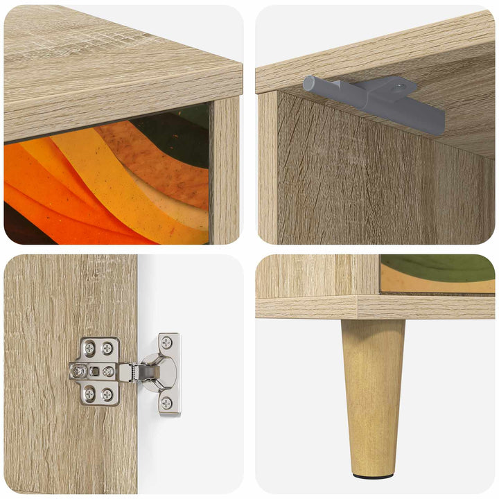 Natskab BONN Sonoma-eg 36 x 33 x 50 cm Konstrueret træ