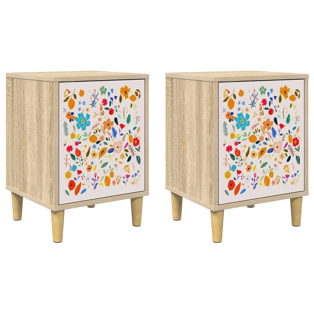 Natskab MAINZ 2 stk. Sonoma-eg 36 x 33 x 50 cm Konstrueret træ