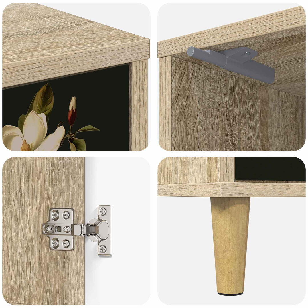 Natskab BREMEN 2 stk. Sonoma-eg 36 x 33 x 50 cm Konstrueret træ