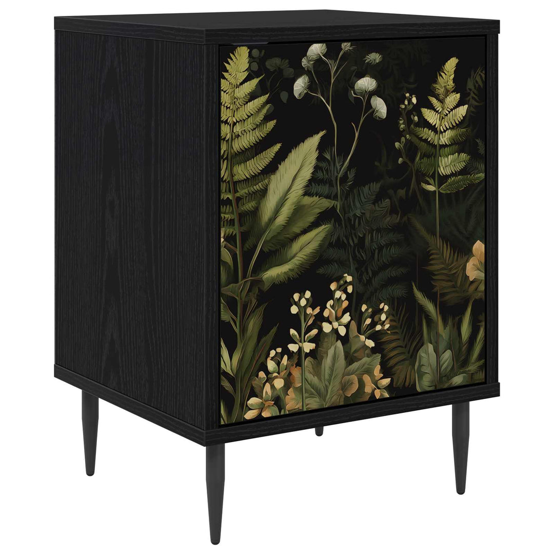 Natskab RHENEN Sort eg 36 x 33 x 51 cm Konstrueret træ