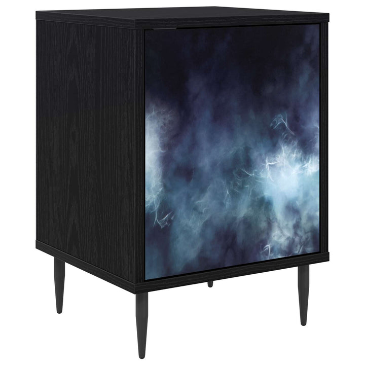 Natskab RAALTE Sort eg 36 x 33 x 51 cm Konstrueret træ