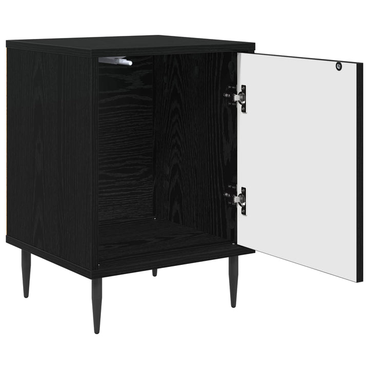 Natskab ELBURG 2 stk. Sort eg 36 x 33 x 51 cm Konstrueret træ