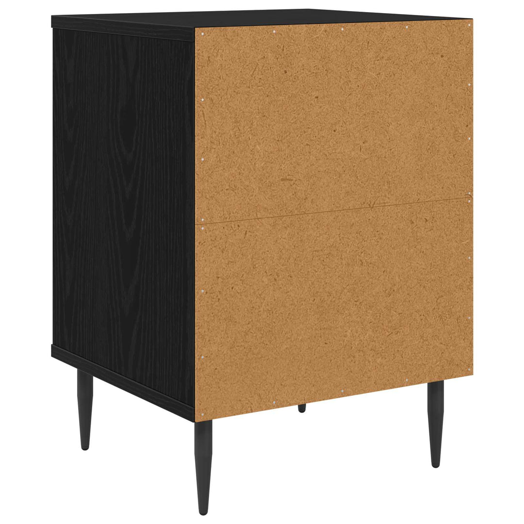 Natskab WIJHE 2 stk. Sort eg 36 x 33 x 51 cm Konstrueret træ