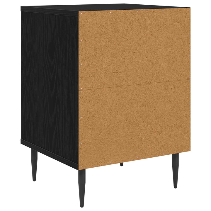 Natskab WIJHE 2 stk. Sort eg 36 x 33 x 51 cm Konstrueret træ