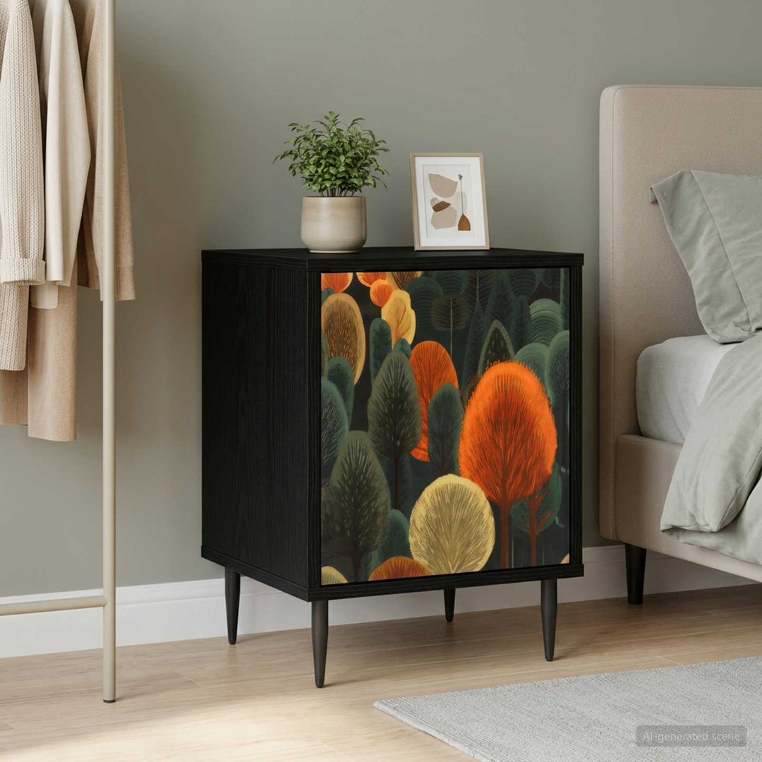 Natskab ZAANDAM Sort eg 36 x 33 x 51 cm Konstrueret træ