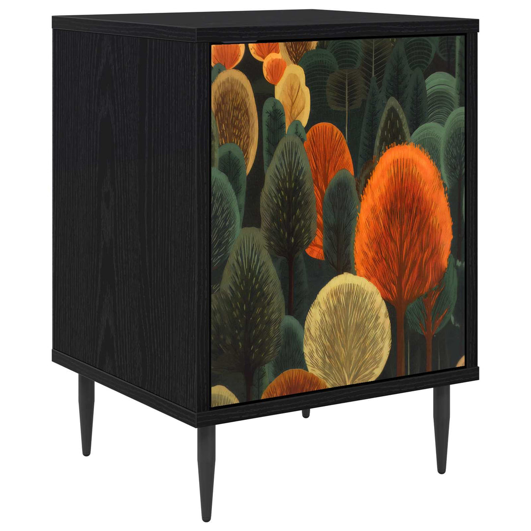 Natskab ZAANDAM Sort eg 36 x 33 x 51 cm Konstrueret træ
