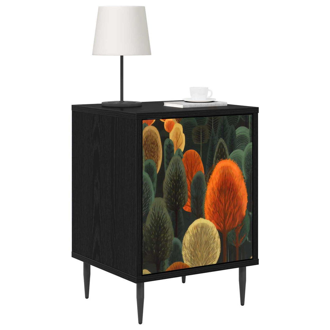 Natskab ZAANDAM Sort eg 36 x 33 x 51 cm Konstrueret træ