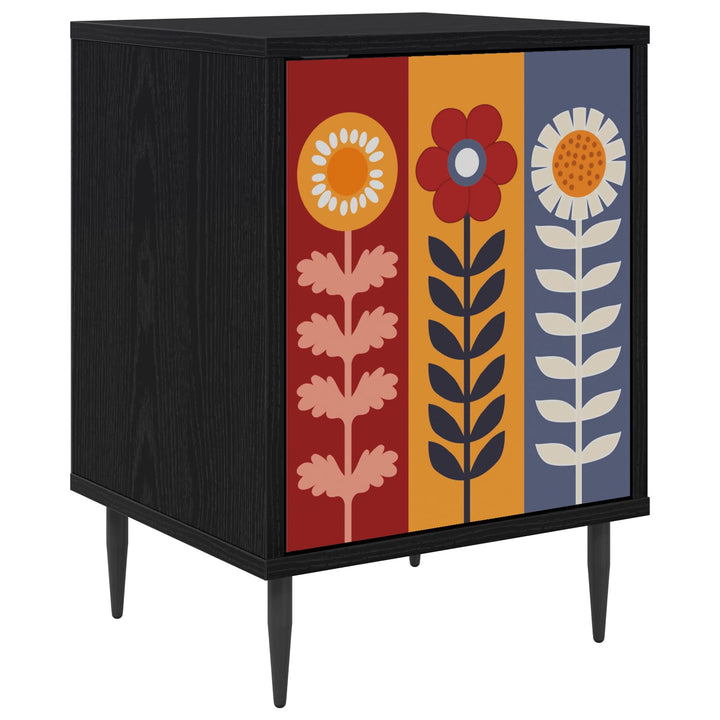 Natskab ESSEN Sort eg 36 x 33 x 51 cm Konstrueret træ