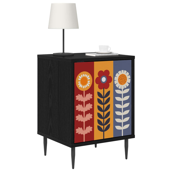 Natskab ESSEN Sort eg 36 x 33 x 51 cm Konstrueret træ