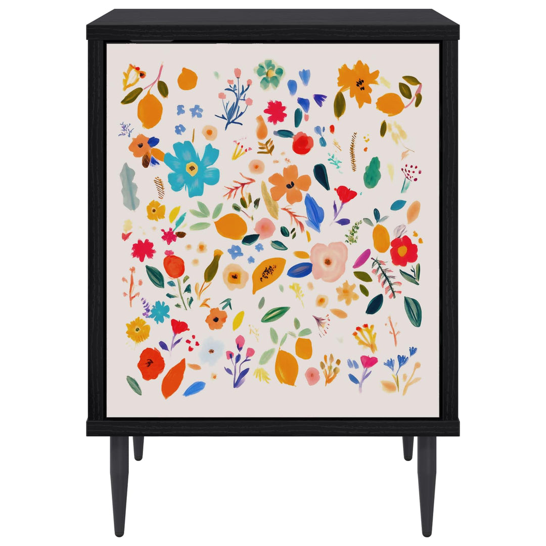 Natskab MAINZ 2 stk. Sort eg 36 x 33 x 51 cm Konstrueret træ