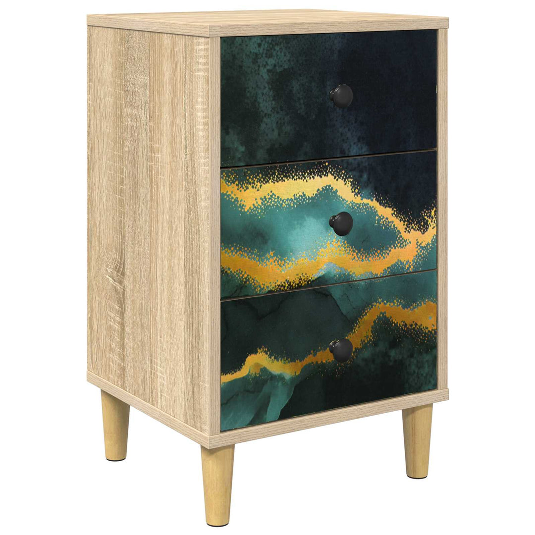 Natskab WIJHE Sonoma-eg 36 x 33 x 60 cm Konstrueret træ