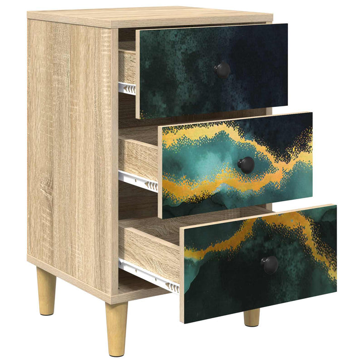 Natskab WIJHE Sonoma-eg 36 x 33 x 60 cm Konstrueret træ