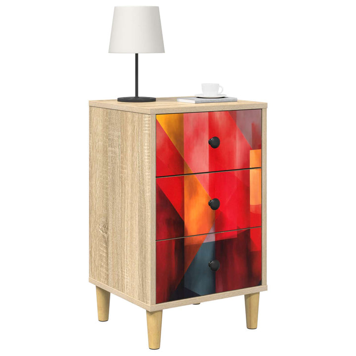 Natskab HEESCH 2 stk. Sonoma-eg 36 x 33 x 60 cm Konstrueret træ