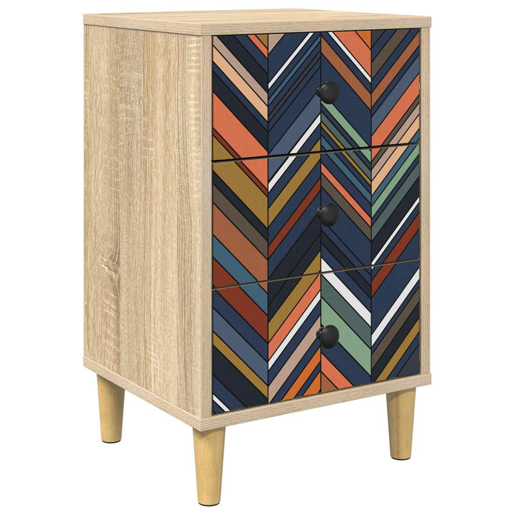 Natskab OMMEN Sonoma-eg 36 x 33 x 60 cm Konstrueret træ