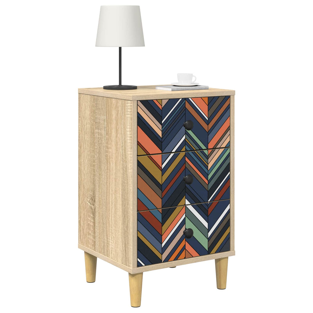 Natskab OMMEN Sonoma-eg 36 x 33 x 60 cm Konstrueret træ