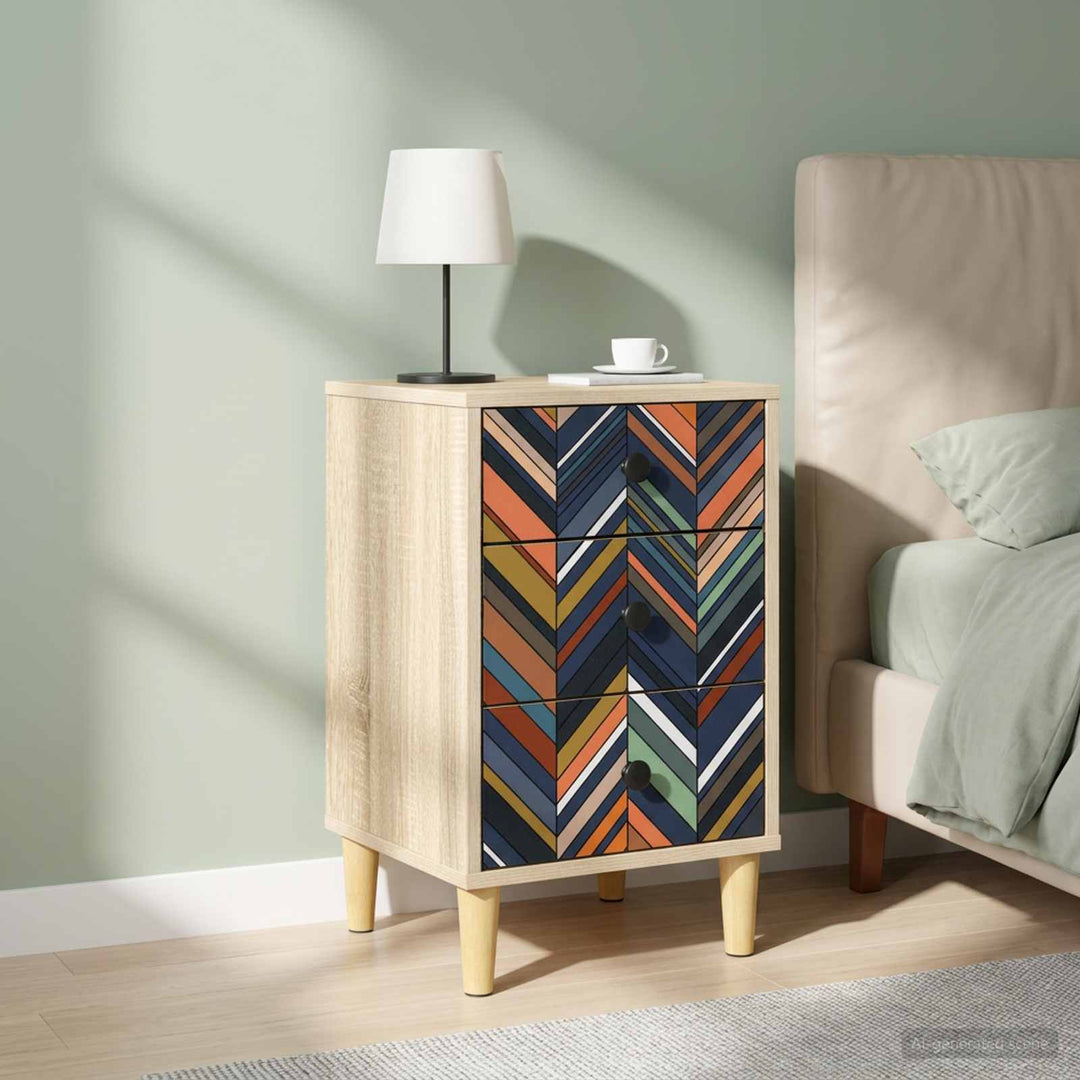 Natskab OMMEN 2 stk. Sonoma-eg 36 x 33 x 60 cm Konstrueret træ