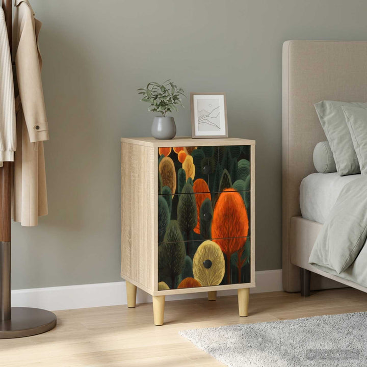 Natskab ZAANDAM Sonoma-eg 36 x 33 x 60 cm Konstrueret træ