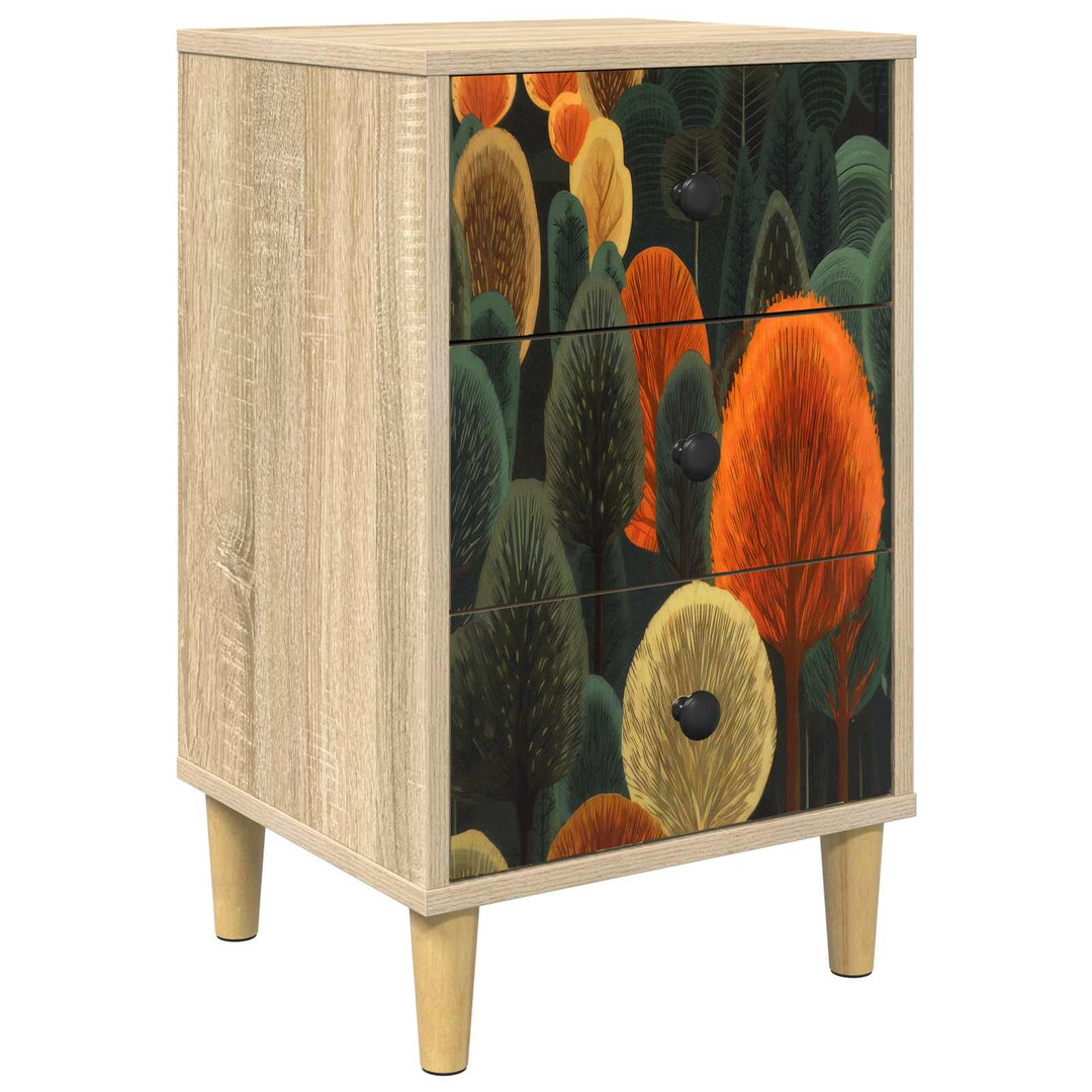 Natskab ZAANDAM Sonoma-eg 36 x 33 x 60 cm Konstrueret træ