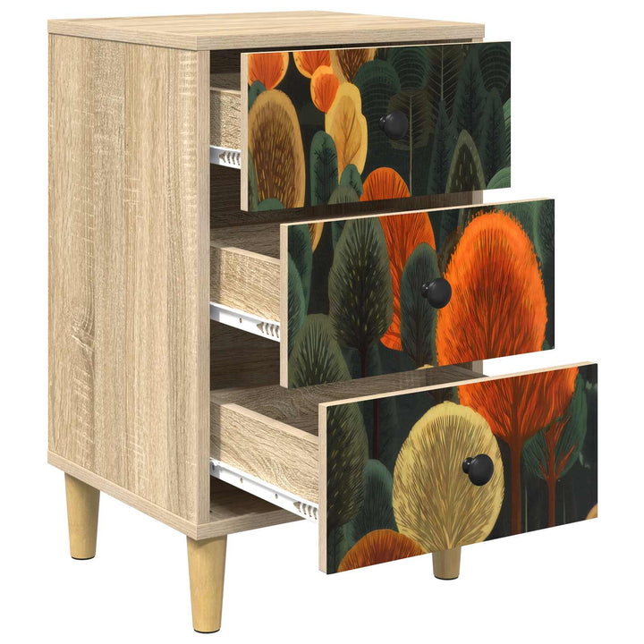 Natskab ZAANDAM Sonoma-eg 36 x 33 x 60 cm Konstrueret træ