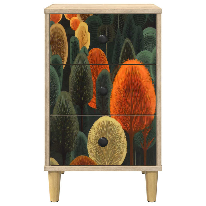 Natskab ZAANDAM Sonoma-eg 36 x 33 x 60 cm Konstrueret træ