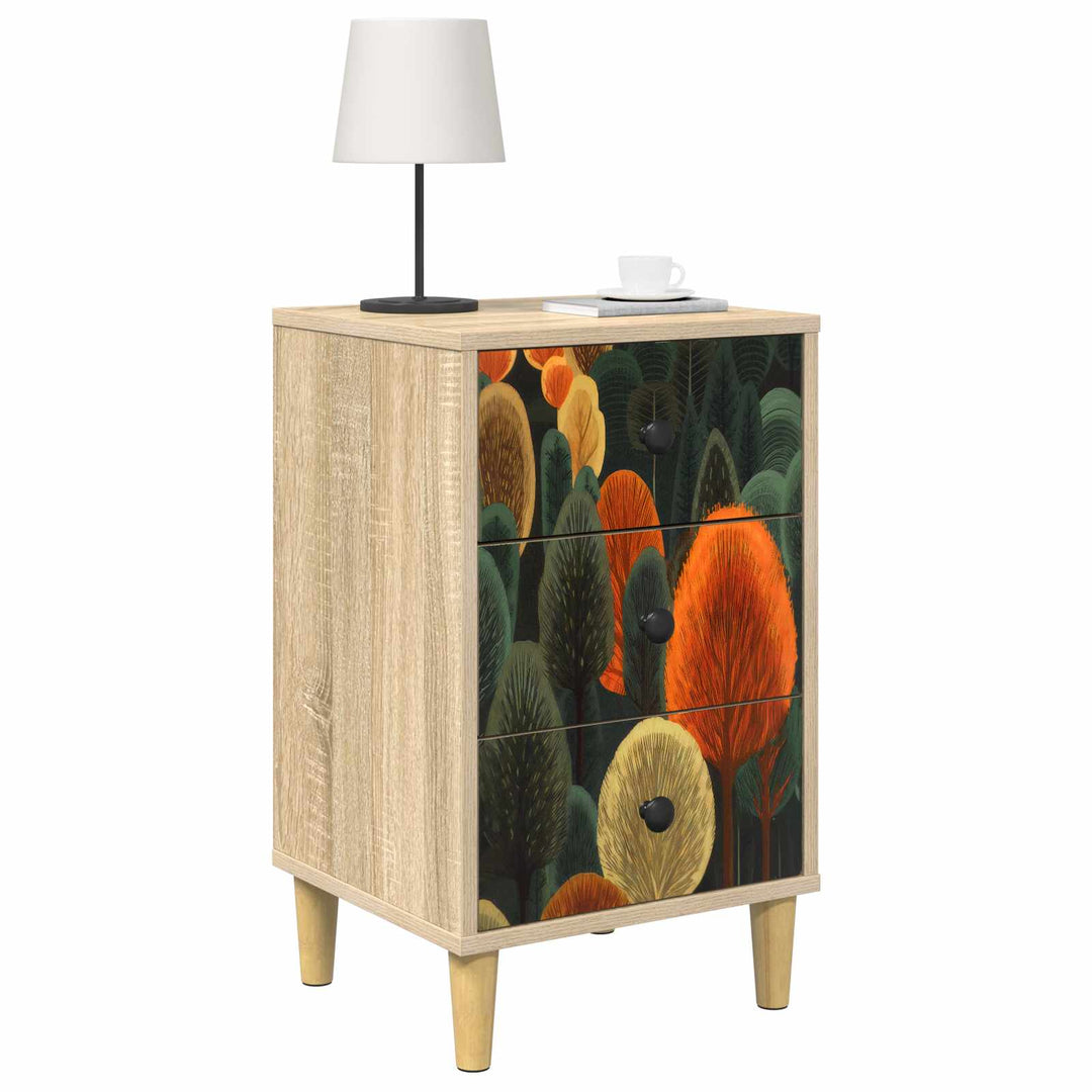 Natskab ZAANDAM Sonoma-eg 36 x 33 x 60 cm Konstrueret træ