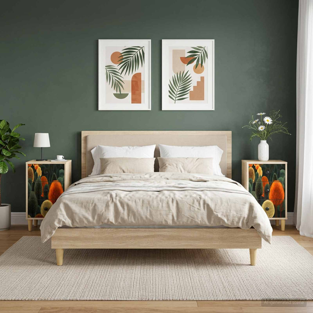 Natskab ZAANDAM 2 stk. Sonoma-eg 36 x 33 x 60 cm