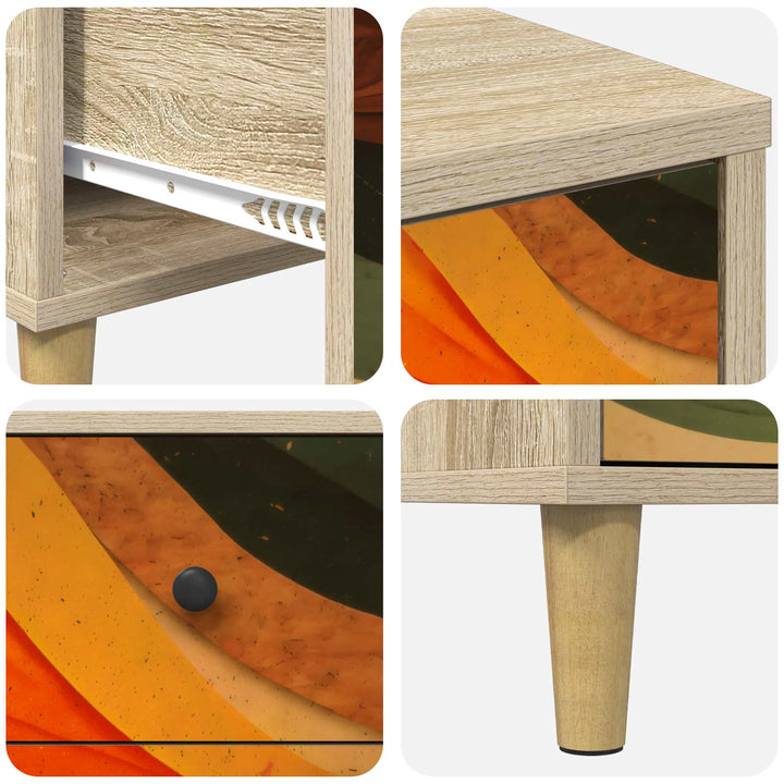 Natskab BONN Sonoma-eg 36 x 33 x 60 cm Konstrueret træ