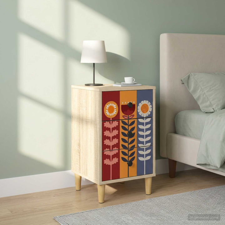 Natskab ESSEN 2 stk. Sonoma-eg 36 x 33 x 60 cm Konstrueret træ