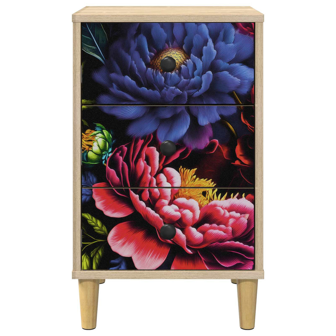 Natskab KIEL 2 stk. Sonoma-eg 36 x 33 x 60 cm Konstrueret træ