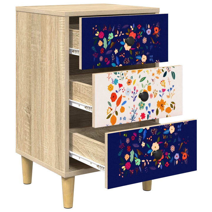 Natskab MAINZ 2 stk. Sonoma-eg 36 x 33 x 60 cm Konstrueret træ