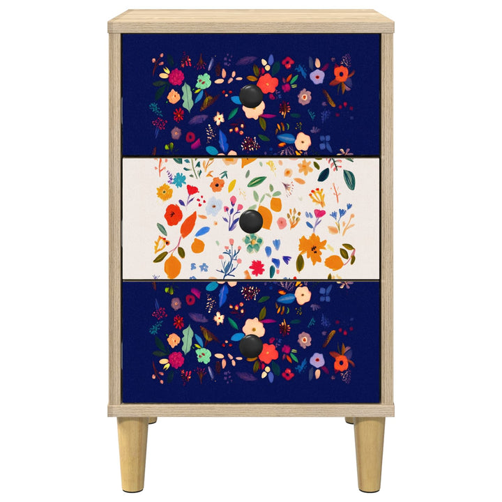 Natskab MAINZ 2 stk. Sonoma-eg 36 x 33 x 60 cm Konstrueret træ