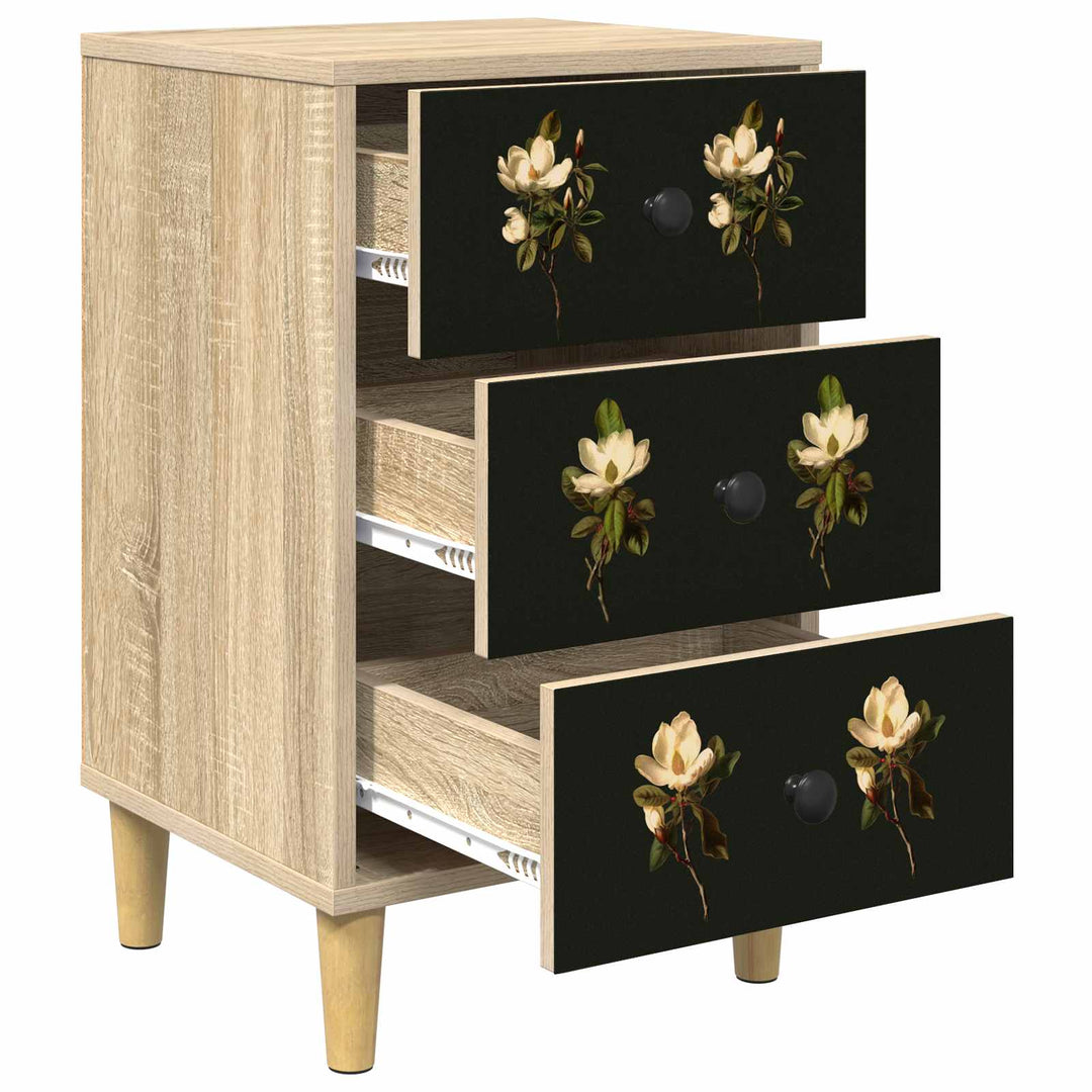 Natskab BREMEN 2 stk. Sonoma-eg 36 x 33 x 60 cm Konstrueret træ