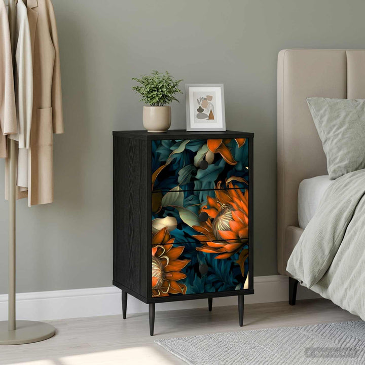 Natskab LOCHEM Sort eg 36 x 33 x 61 cm Konstrueret træ