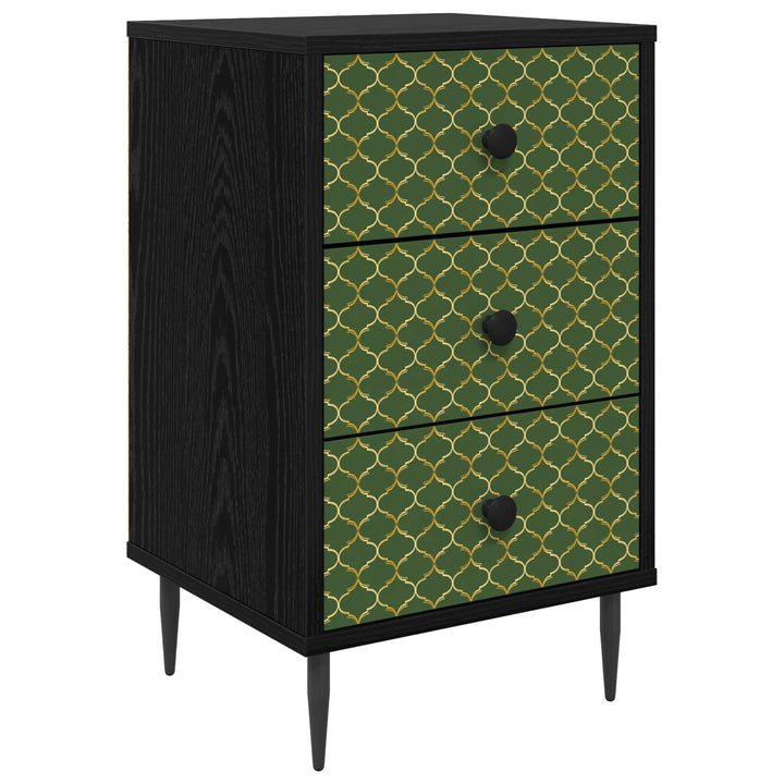 Natskab GELEEN Sort eg 36 x 33 x 61 cm Konstrueret træ