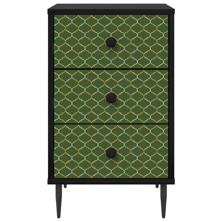Natskab GELEEN Sort eg 36 x 33 x 61 cm Konstrueret træ