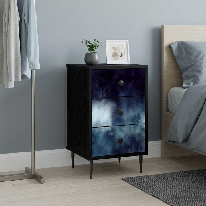 Natskab RAALTE Sort eg 36 x 33 x 61 cm Konstrueret træ
