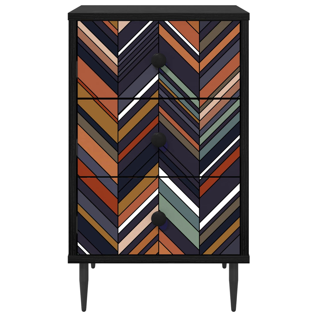 Natskab OMMEN Sort eg 36 x 33 x 61 cm Konstrueret træ