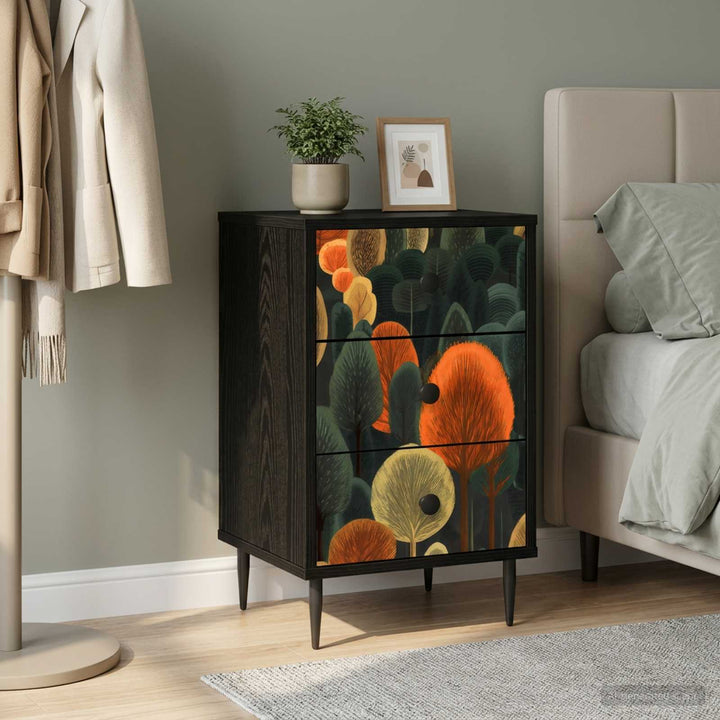 Natskab ZAANDAM Sort eg 36 x 33 x 61 cm Konstrueret træ