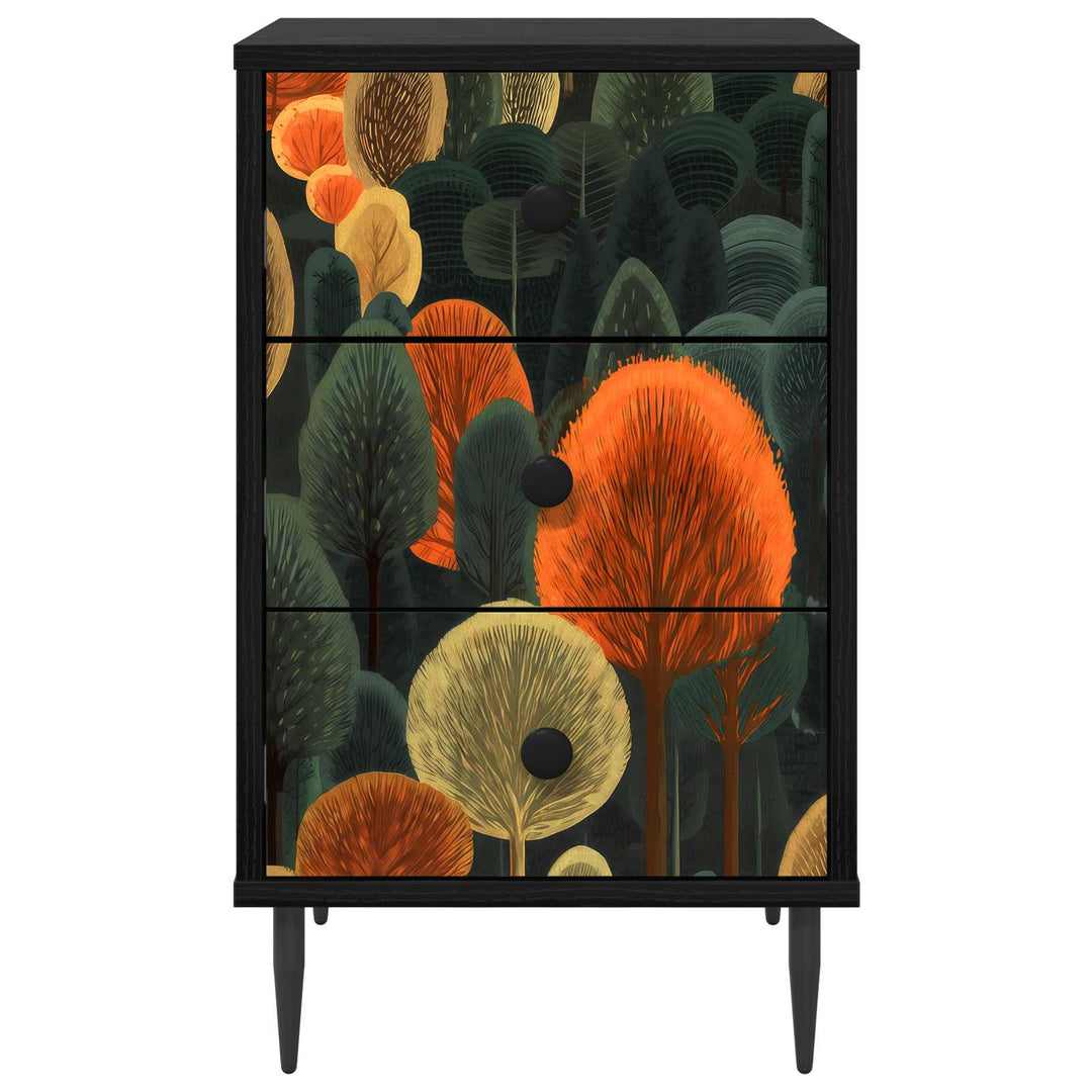 Natskab ZAANDAM Sort eg 36 x 33 x 61 cm Konstrueret træ